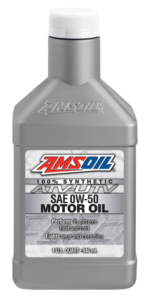 AMSOIL 0W-50 syntetisk ATV/UTV motorolie – 0,946 L