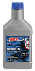 AMSOIL 10W-40 syntetisk motorcykelolie – 0,946 L