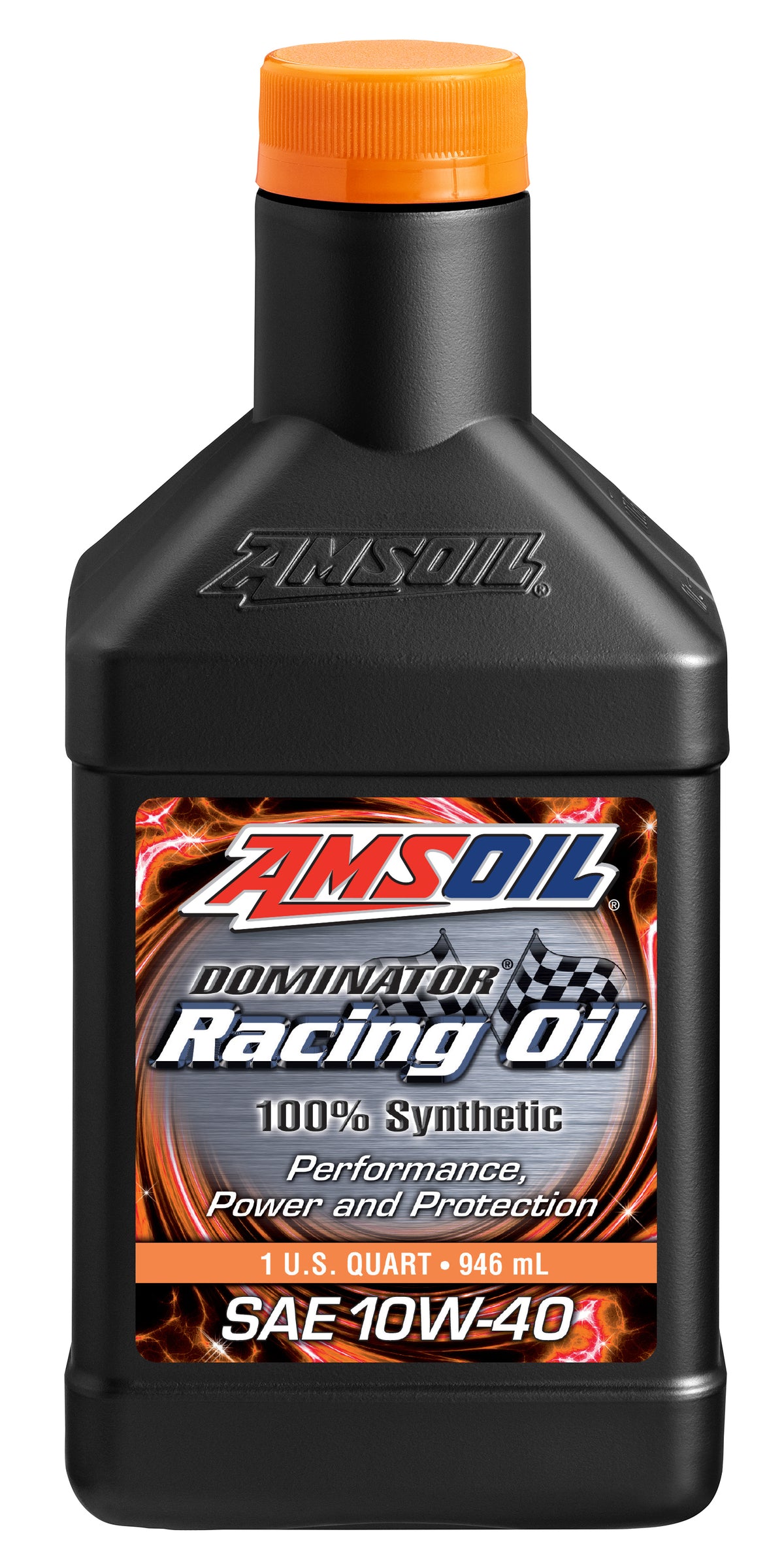 AMSOIL DOMINATOR® SAE 10W-40 syntetisk racing-motorolie – 0,946 L