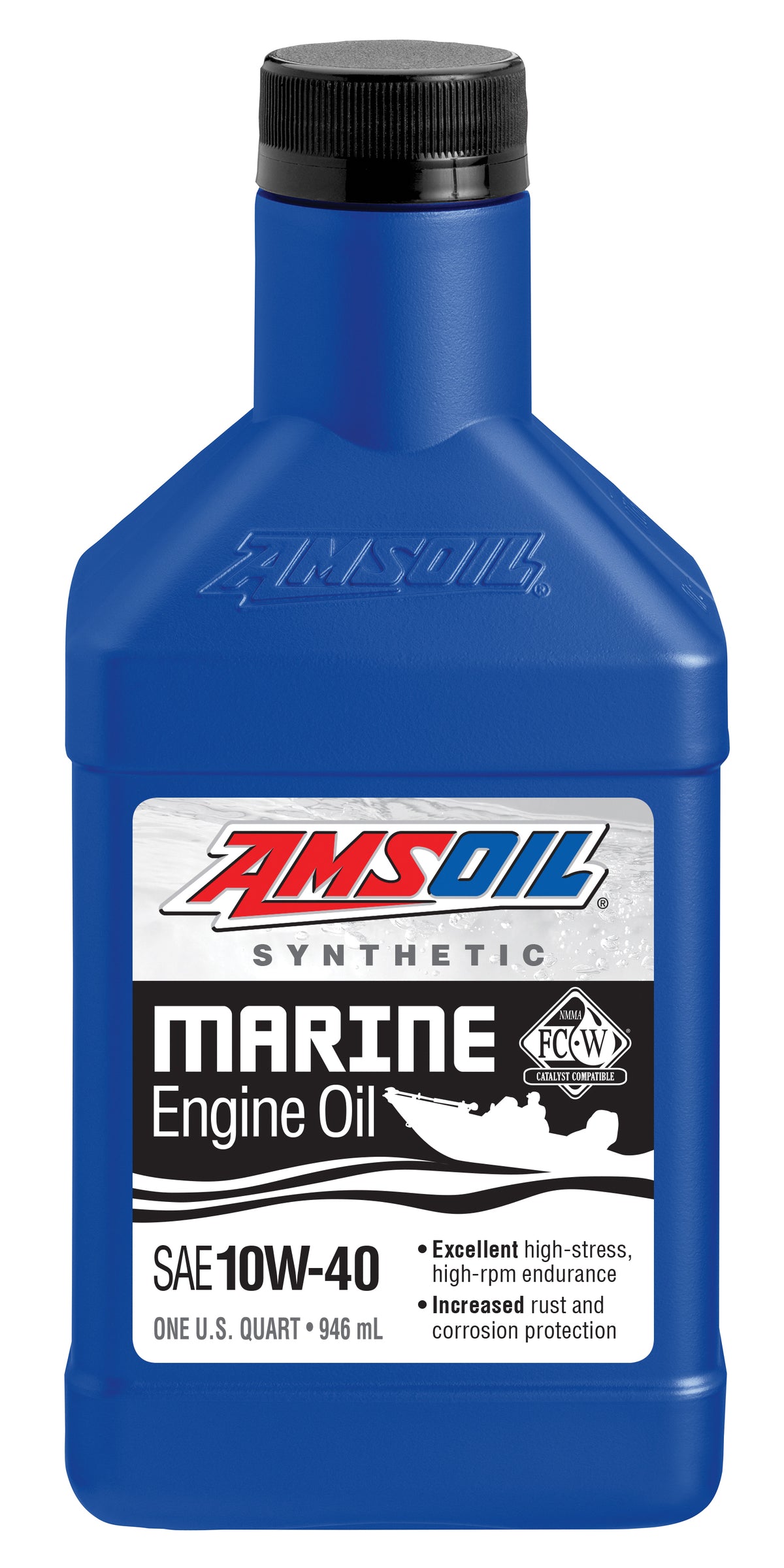 AMSOIL 10W-40 Formula 4-Stroke® Marine syntetisk Oil – 0,946 L