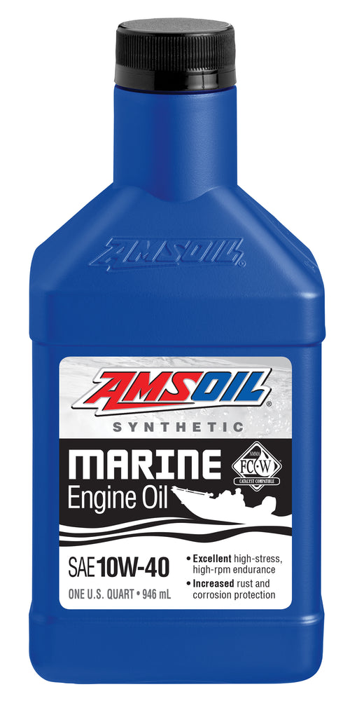AMSOIL 10W-40 Formula 4-Stroke® Marine syntetisk Oil – 0,946 L
