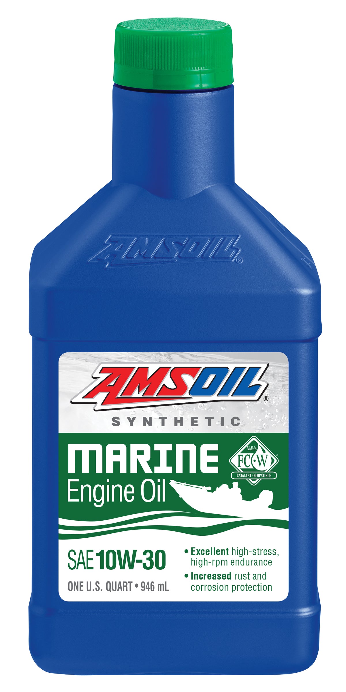 AMSOIL 10W-30 Formula 4-Stroke® Marine syntetisk Oil – 0,946 L