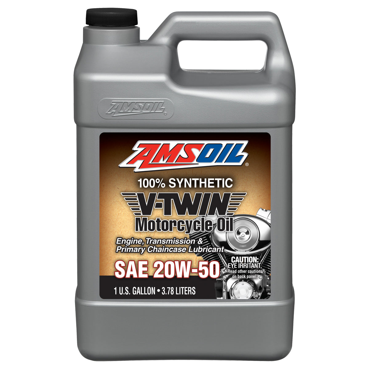 AMSOIL 20W-50 100% Synthetic V-Twin Motorcycle Oil – 3,78 L